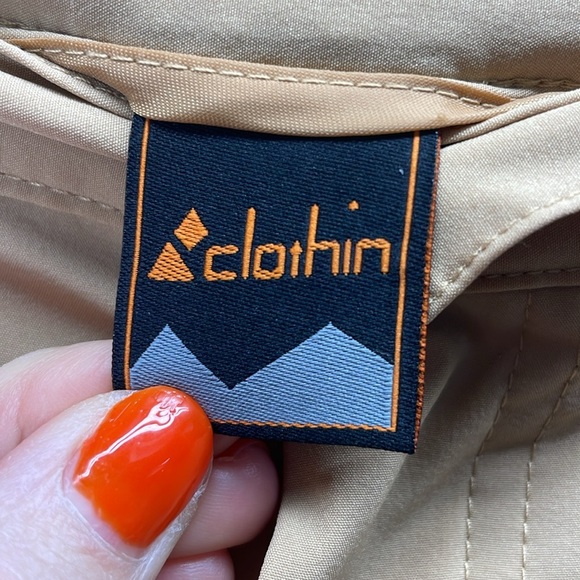 Clothin Men's Khaki Nylon Pants With Pockets Size XL - Picture 3 of 5